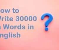 30000 in Words
